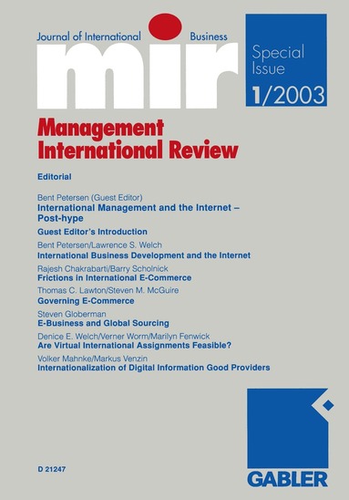 Bent Petersen - mir: Management International Review, Häftad
