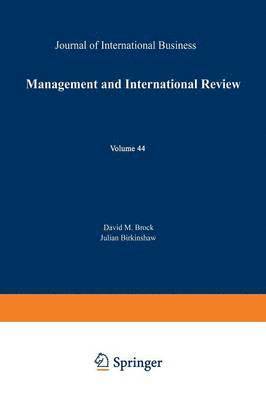 bokomslag Management and International Review