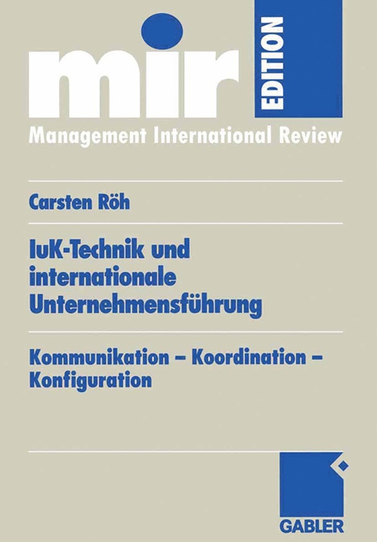 Carsten Röh - IuK-Technik und internationale Unternehmensführung, Häftad