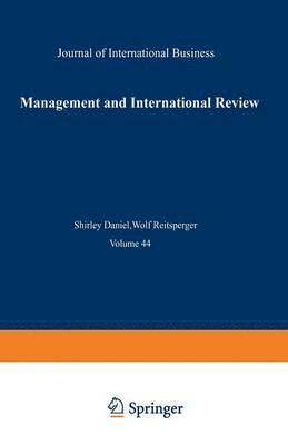 bokomslag Management and International Review