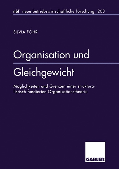 bokomslag Organisation und Gleichgewicht