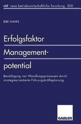 bokomslag Erfolgsfaktor Managementpotential