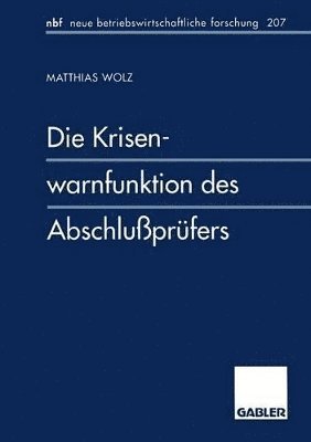 Die Krisenwarnfunktion des Abschluprfers 1