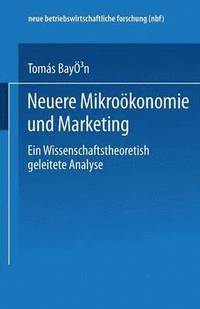 bokomslag Neuere Mikrokonomie und Marketing