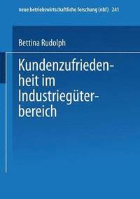 bokomslag Kundenzufriedenheit im Industriegterbereich