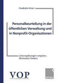 bokomslag Personalbeurteilung in der ffentlichen Verwaltung und in Nonprofit-Organisationen