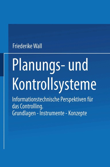 Friederike Wall - Planungs- und Kontrollsysteme, Häftad