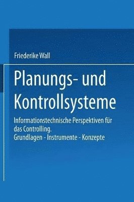 bokomslag Planungs- und Kontrollsysteme