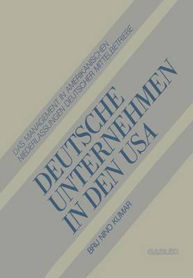 bokomslag Deutsche Unternehmen in den USA