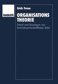 bokomslag Organisationstheorie