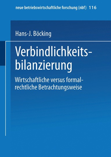 bokomslag Verbindlichkeitsbilanzierung