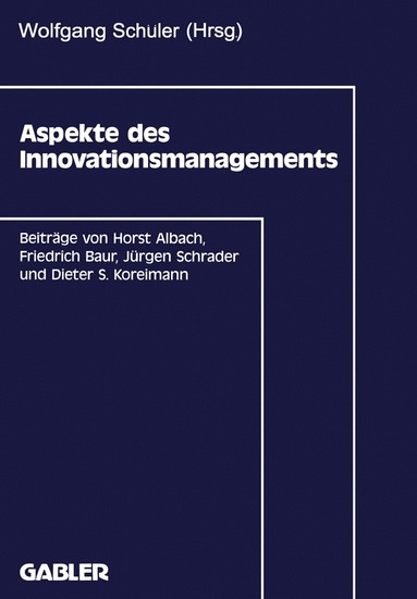 bokomslag Aspekte des Innovationsmanagements