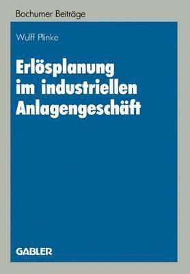 Erlösplanung im industriellen Anlagengeschäft 1