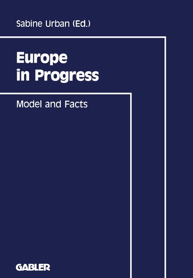 Sabine Urban, Jürgen G. Backhaus - Europe in Progress, Häftad