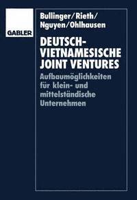bokomslag Deutsch-vietnamesische Joint Ventures