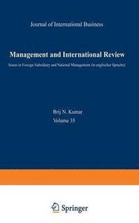 bokomslag Management and International Review