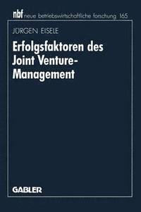 bokomslag Erfolgsfaktoren des Joint Venture-Management