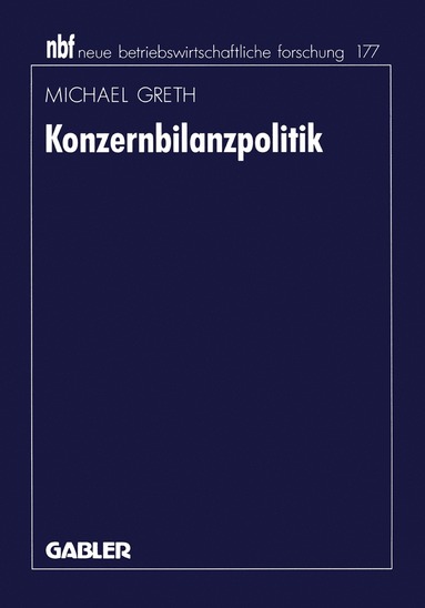 bokomslag Konzernbilanzpolitik