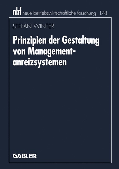 bokomslag Prinzipien der Gestaltung von Managementanreizsystemen