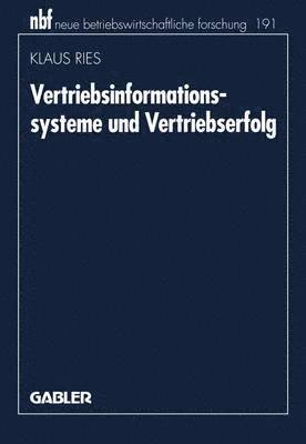 bokomslag Vertriebsinformationssysteme und Vertriebserfolg