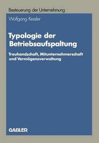 bokomslag Typologie der Betriebsaufspaltung