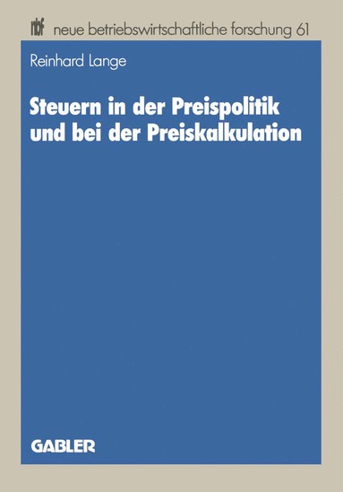 bokomslag Steuern in der Preispolitik und bei der Preiskalkulation