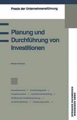 bokomslag Planung und Durchfhrung von Investitionen