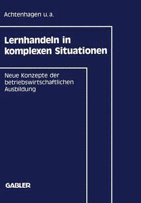 bokomslag Lernhandeln in komplexen Situationen