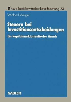 Steuern bei Investitionsentscheidungen 1