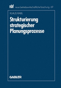 bokomslag Strukturierung strategischer Planungsprozesse