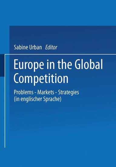Sabine Urban - Europe in the Global Competition, Häftad