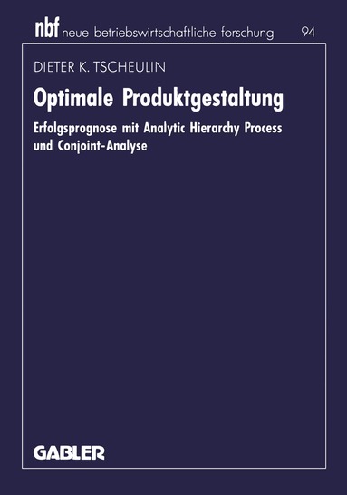 Dieter K. Tscheulin - Optimale Produktgestaltung, Häftad