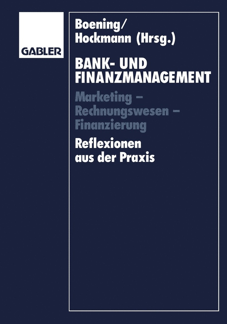 Bank- und Finanzmanagement 1