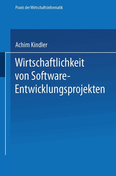 Achim Kindler - Wirtschaftlichkeit von Software-Entwicklungsprojekten, Häftad