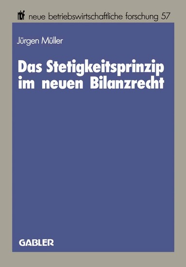 Jürgen Müller - Das Stetigkeitsprinzip im neuen Bilanzrecht, Häftad