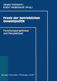 bokomslag Praxis der betrieblichen Umweltpolitik