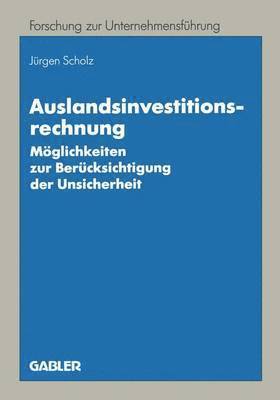 Auslandsinvestitionsrechnung 1