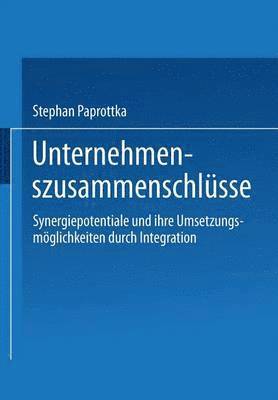 Stephan Paprottka - Unternehmenszusammenschlüsse, Häftad