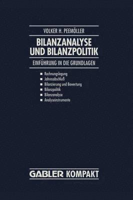 bokomslag Bilanzanalyse und Bilanzpolitik