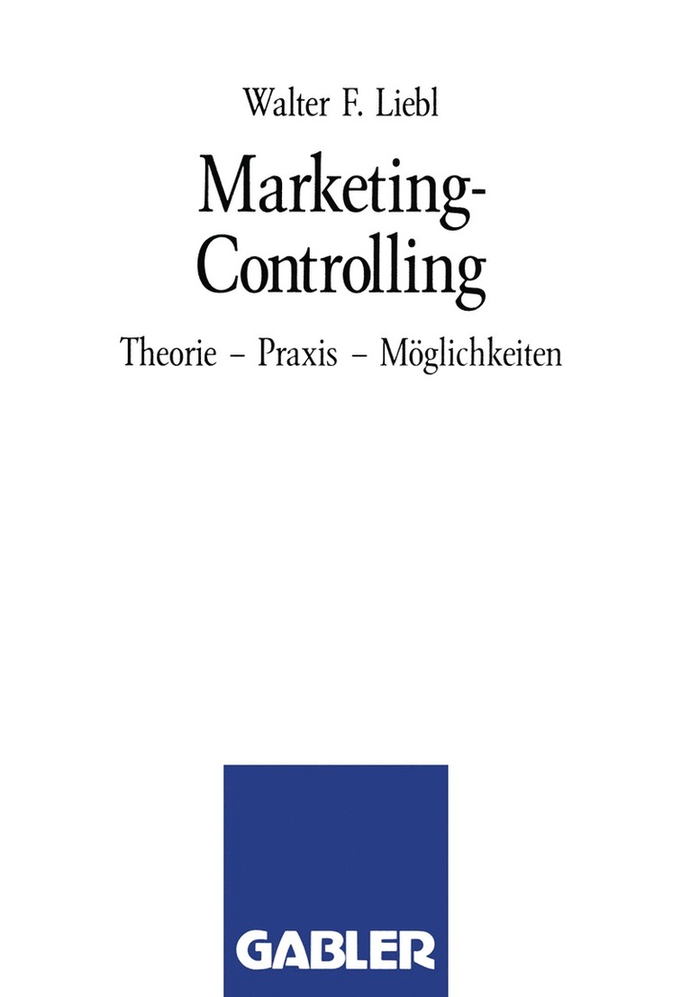 Marketing-Controlling, Häftad