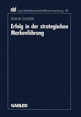 bokomslag Erfolg in der strategischen Markenfhrung