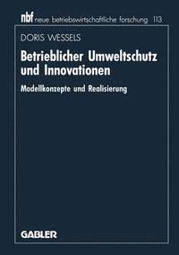 bokomslag Betrieblicher Umweltschutz und Innovationen