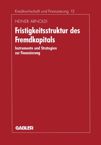 bokomslag Fristigkeitsstruktur des Fremdkapitals