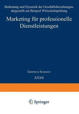 bokomslag Marketing fr professionelle Dienstleistungen