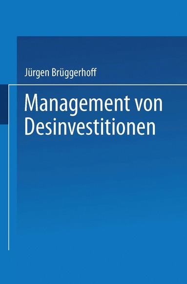 bokomslag Management von Desinvestitionen