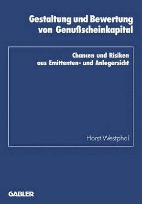 bokomslag Gestaltung und Bewertung von Genußscheinkapital