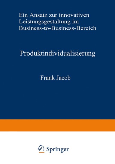 bokomslag Produktindividualisierung