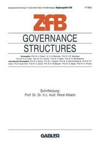 bokomslag Governance Structures