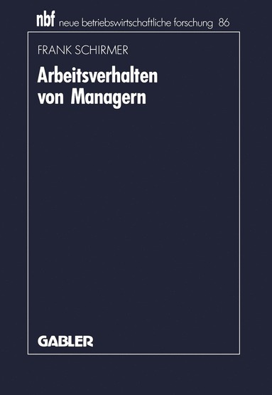 bokomslag Arbeitsverhalten von Managern