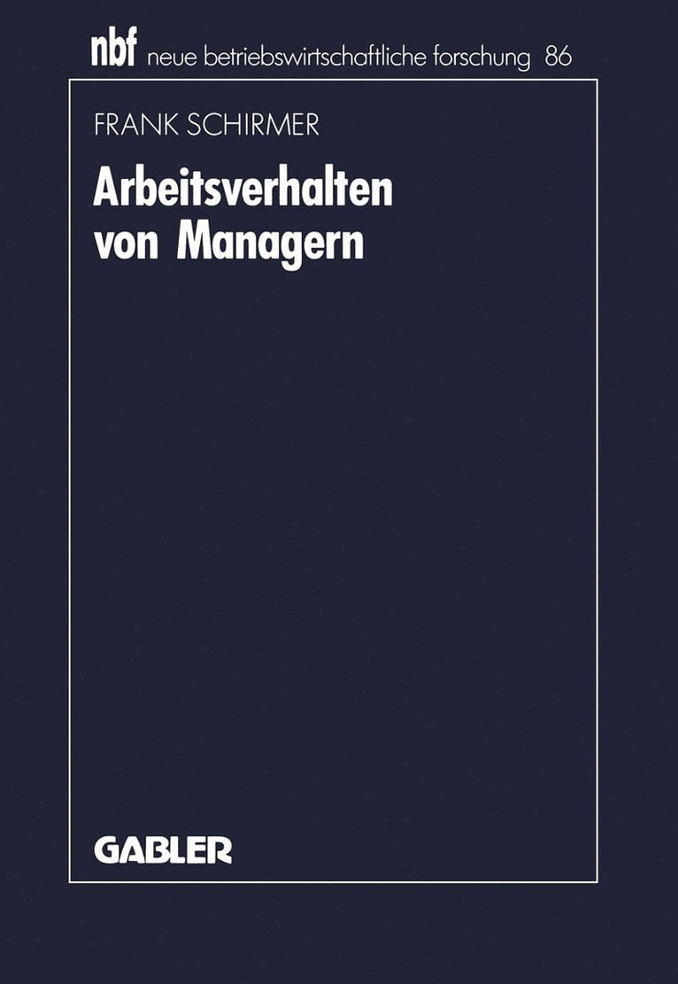 Arbeitsverhalten von Managern 1